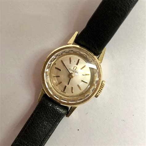 gold plated omega watch|omega 14k gold watch women's.